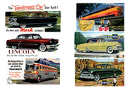 JLI 173 HO Auto and Transportation Billboard Signs, 1940's - 50's, 6 Signs