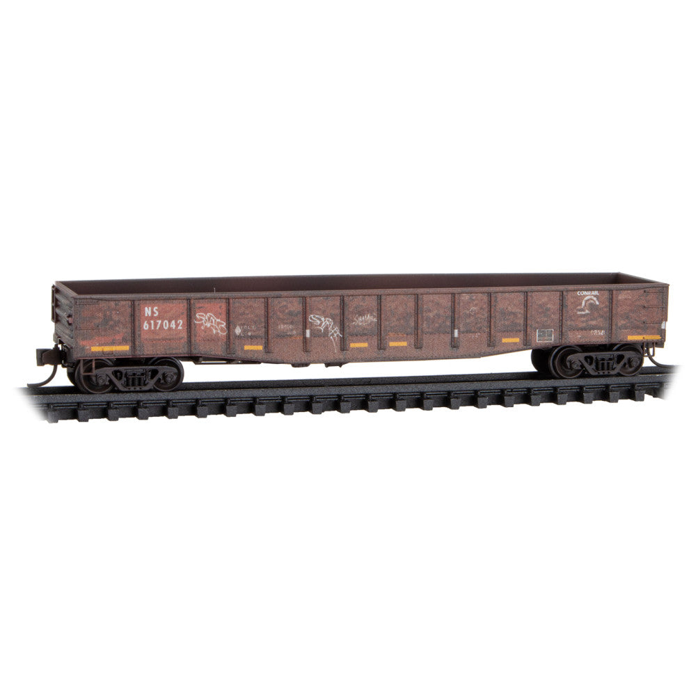 MTL 10544450 N NS/ex-CR 50' Steel Side 14' Panel Fixed End Gondola Fish Belly Sides Rd# 617042