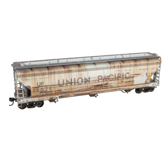 MTL 2000003 HO 3 Bay Covered Hopper Weathered Kit UP 175505