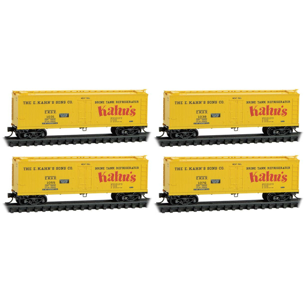 MTL 98300238 N 40' Doubles Sheathed Wood Reefers Kahn's 4 Pack
