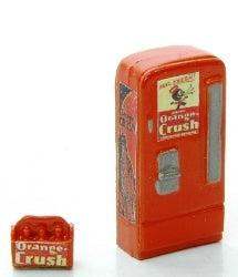 JLI 743 HO Orange Crush Upright Soda Machine and Case