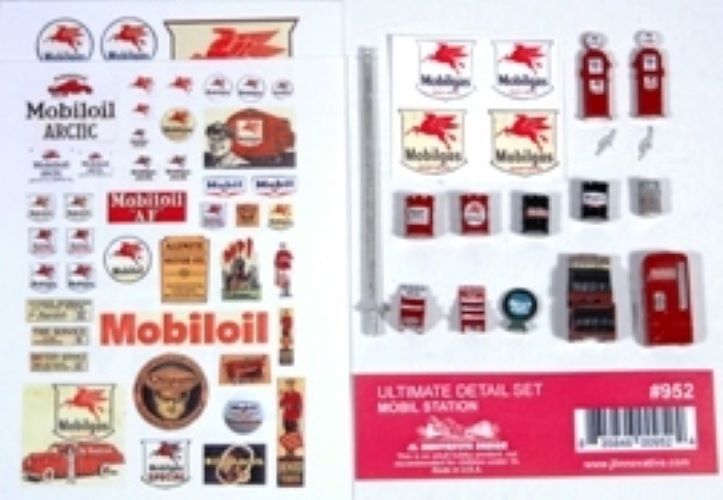 JLI 952 HO Mobil Station, Ultimate Detail Set