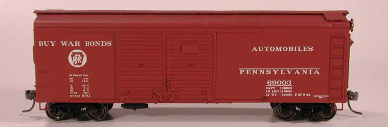 BOW 41046 HO X31a Double Door Box Car PRR 69020