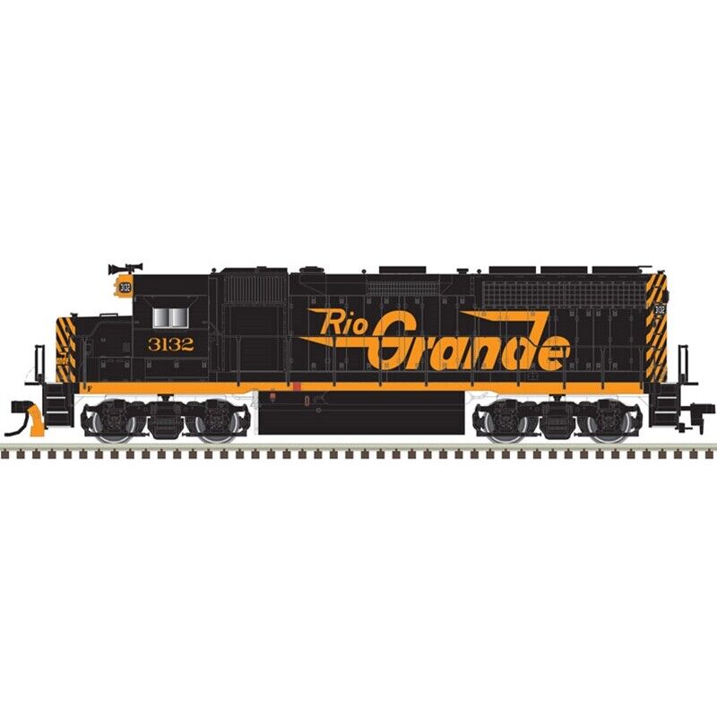 ATL 10004043 Gold HO Gp40 Loksound DCC And Sound Rio Grande # 3136